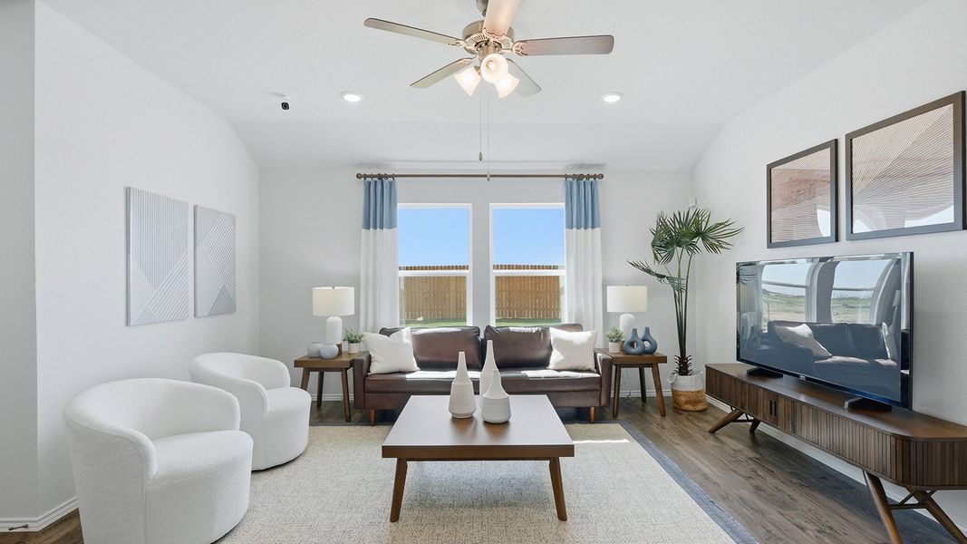 Furnished interior in a model home at Eagles Landing in Waco (Image 13).