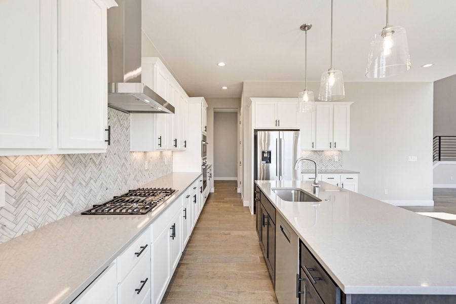 Furnished interior in a model home at Festival at RainDance in Windsor (Image 9).