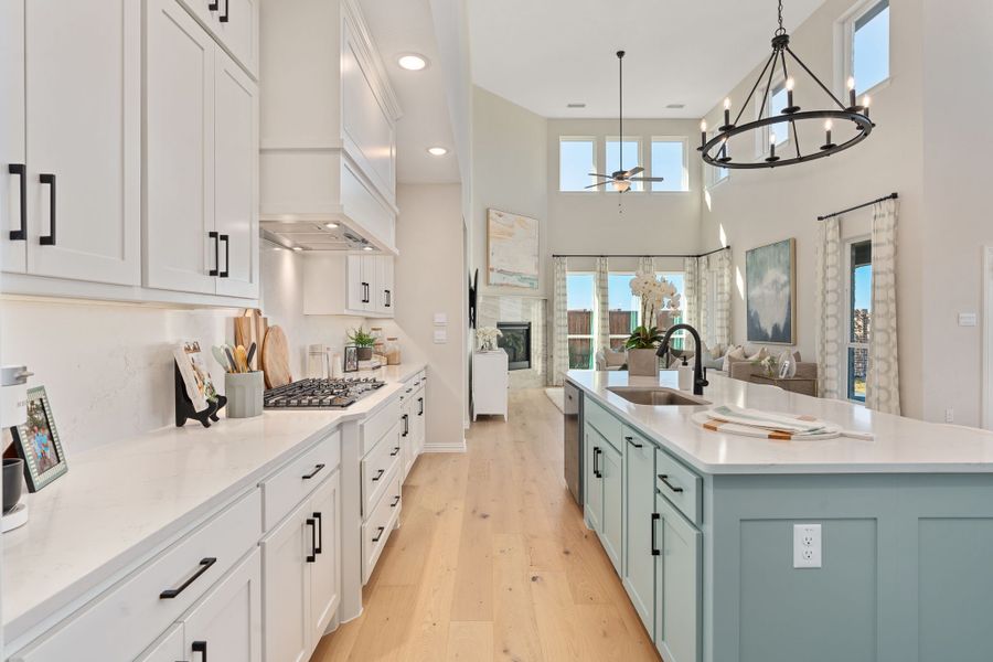 Furnished interior in a model home at Sweetgrass 50s in Haslet (Image 15).