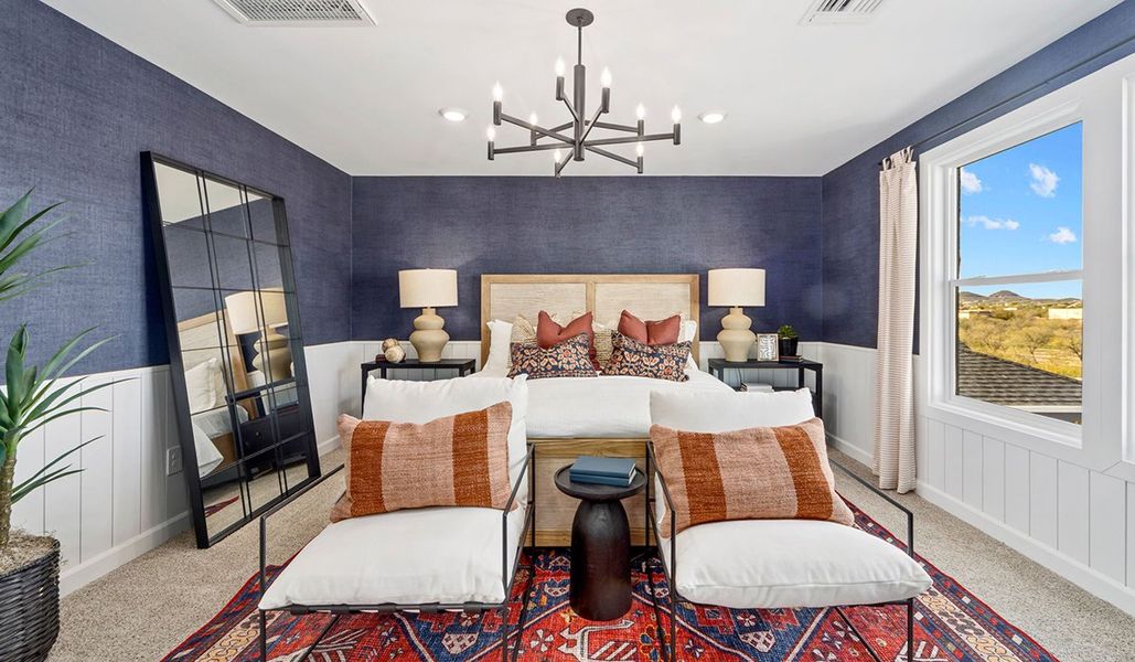 Furnished interior in a model home at Redford Estates in Tucson (Image 25).