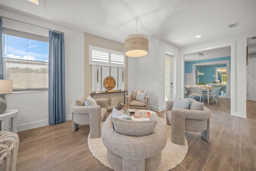Furnished interior in a model home at Shellstone at Waterside in Sarasota (Image 53).