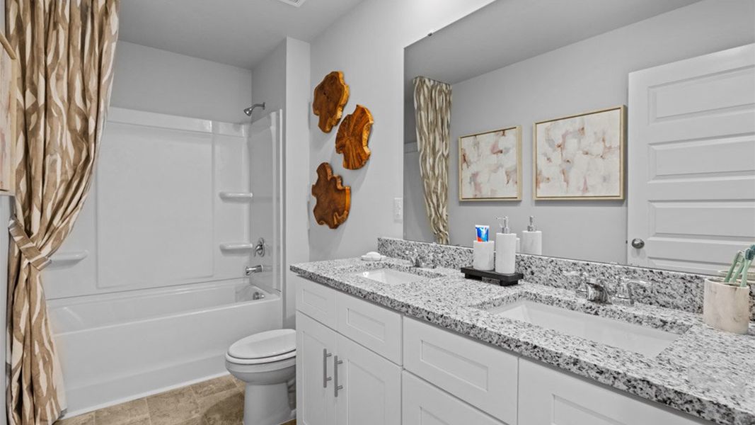 Furnished interior in a model home at Southwind Village in Evans (Image 31). Furnished interior in a model home at Southwind Village in Evans (Image 31).