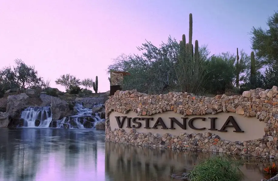 Main entrance to the Vistancia master-planned community in Peoria, AZ, featuring its landmark signage (Image 5).
