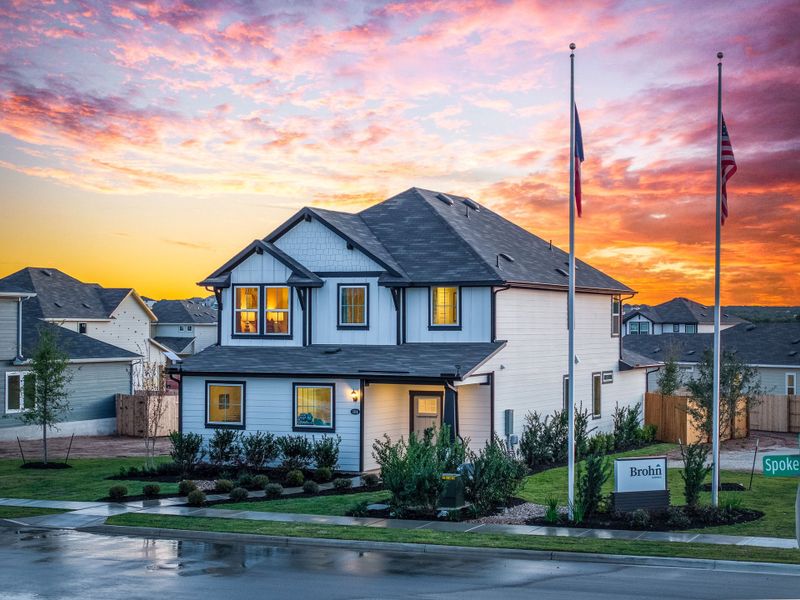 Front exterior of a home in the Cascade community, located in Liberty Hill, TX (Image 3). Front exterior of a home in the Cascade community, located in Liberty Hill, TX (Image 3).