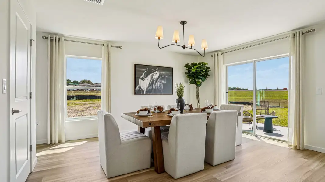 Furnished interior in a model home at Westwood Trails in Ocala (Image 10). Furnished interior in a model home at Westwood Trails in Ocala (Image 10).