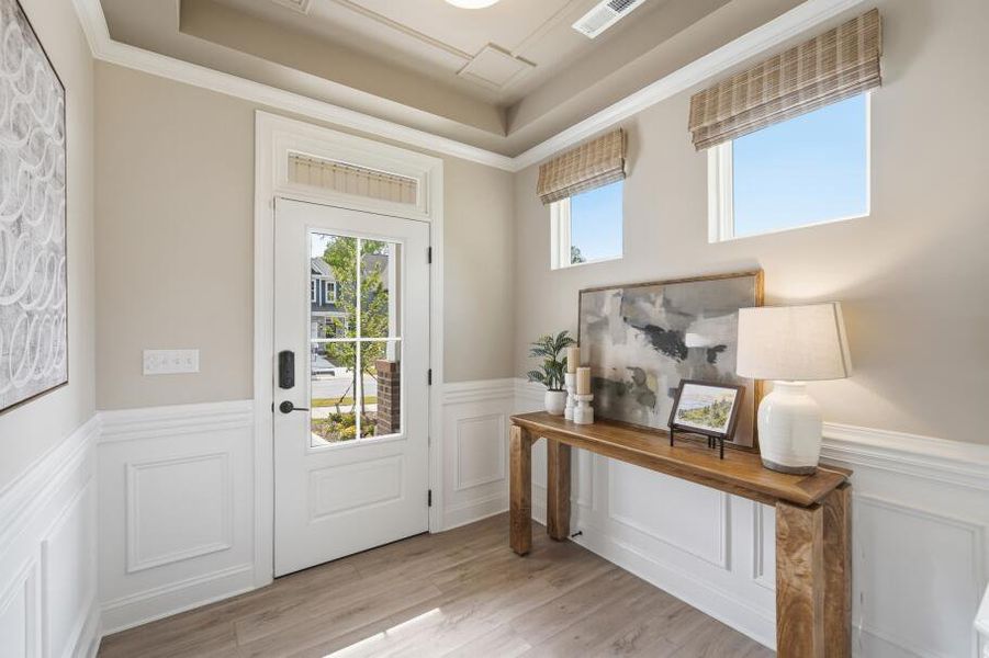 Furnished interior in a model home at Caldwell Forest in Charlotte (Image 4). Furnished interior in a model home at Caldwell Forest in Charlotte (Image 4).