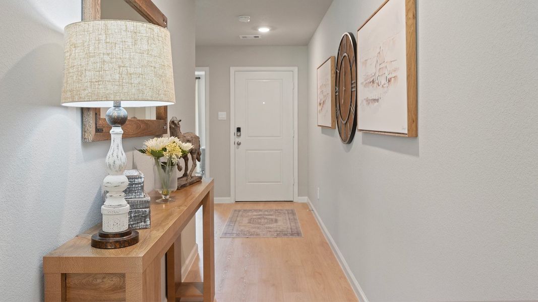 Furnished interior in a model home at Wilkins Valley in Brenham (Image 19).