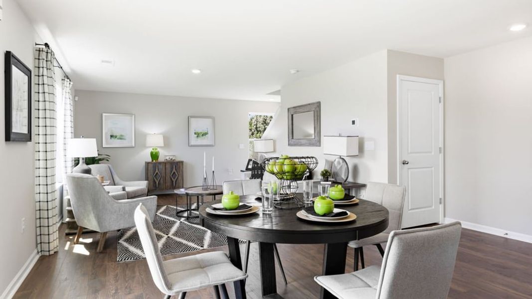 Furnished interior in a model home at Treemont Commons in Wellford (Image 11).