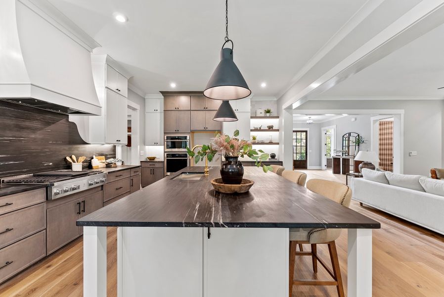 Furnished interior in a model home at The Overlook in Raleigh (Image 3).