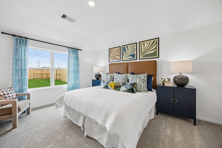 Furnished interior in a model home at Meridiana in Manvel (Image 31).