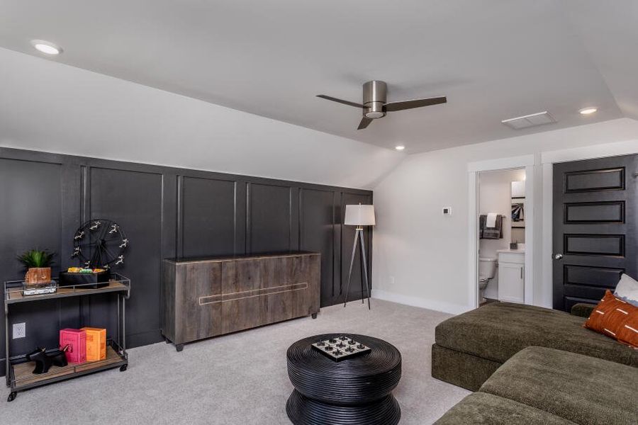 Furnished interior in a model home at Black Forest Pointe in Benson (Image 27).