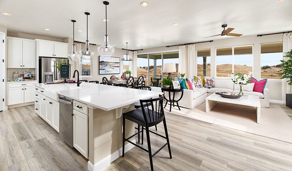 Furnished interior in a model home at Maple Ridge in Palmetto (Image 1).