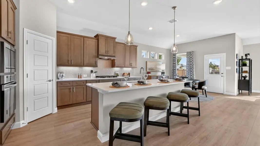 Furnished interior in a model home at Wildflower Ranch in Justin (Image 9).