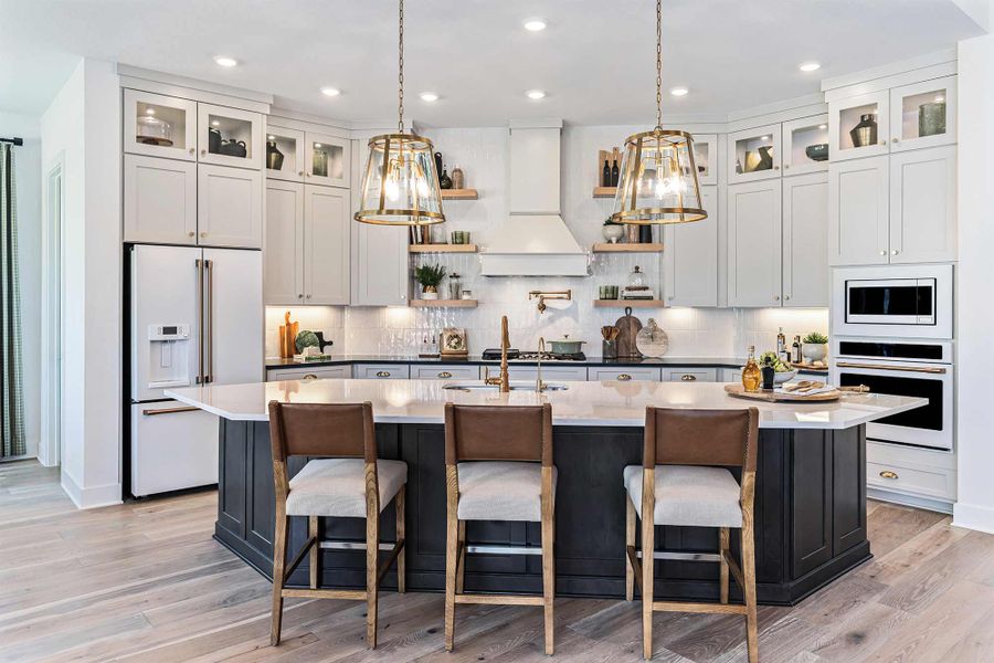 Furnished interior in a model home at Kissing Tree – Vista Series in San Marcos (Image 5).