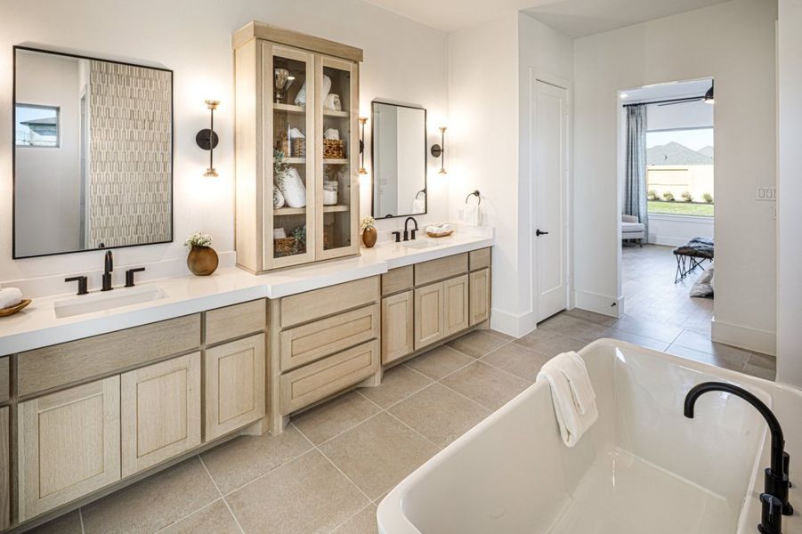 Furnished interior in a model home at Towne Lake in Cypress (Image 18).