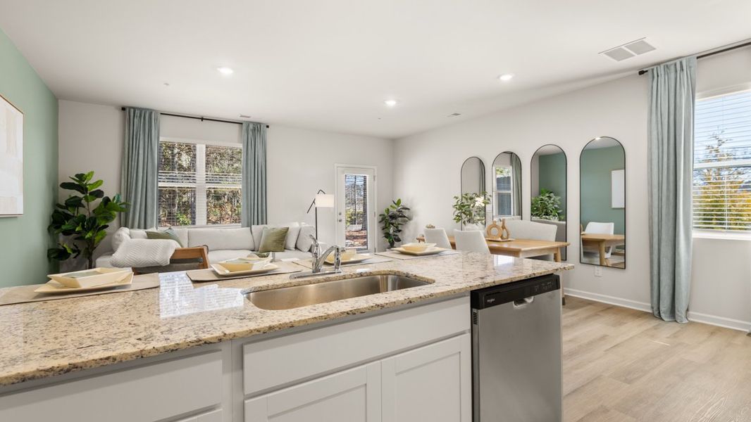 Furnished interior in a model home at Roseleigh Park in Douglasville (Image 6).