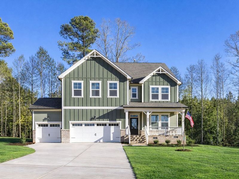 Front exterior of a home in the Rockport community, located in Wake Forest, NC (Image 13).