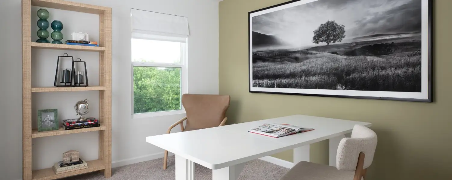 Furnished interior in a model home at Leydenview in Mableton (Image 5).