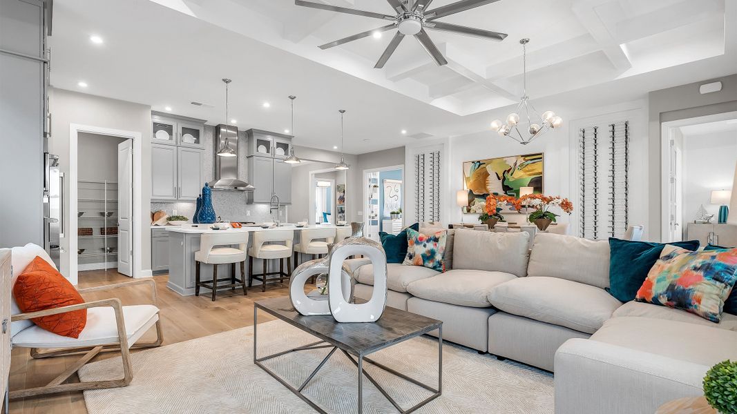 Furnished interior in a model home at Cresswind at Rocky River - OPEN 2026 in Locust (Image 9). Furnished interior in a model home at Cresswind at Rocky River - OPEN 2026 in Locust (Image 9).