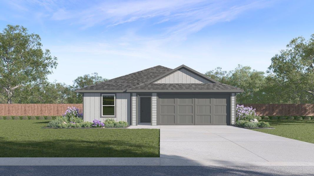 Front exterior of a home in the Whitetail Run community, located in Caldwell, TX (Image 5). Front exterior of a home in the Whitetail Run community, located in Caldwell, TX (Image 5).