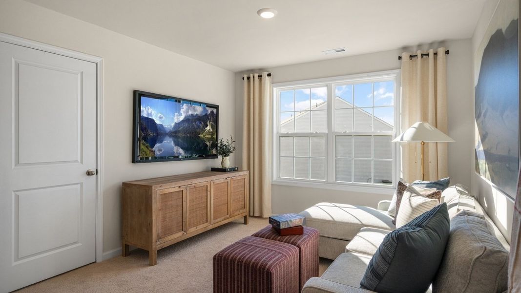 Furnished interior in a model home at The Estates at Edinborough in Gibsonville (Image 20).