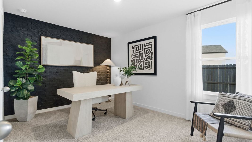 Furnished interior in a model home at Westland Ranch 50' Homesites in League City (Image 32).