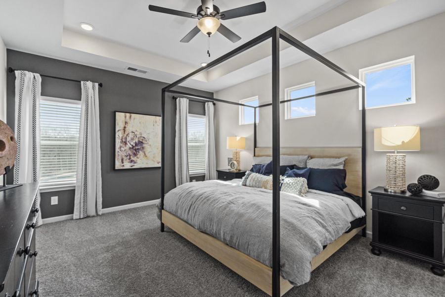 Furnished interior in a model home at Weatherstone Commons in Conyers (Image 6).