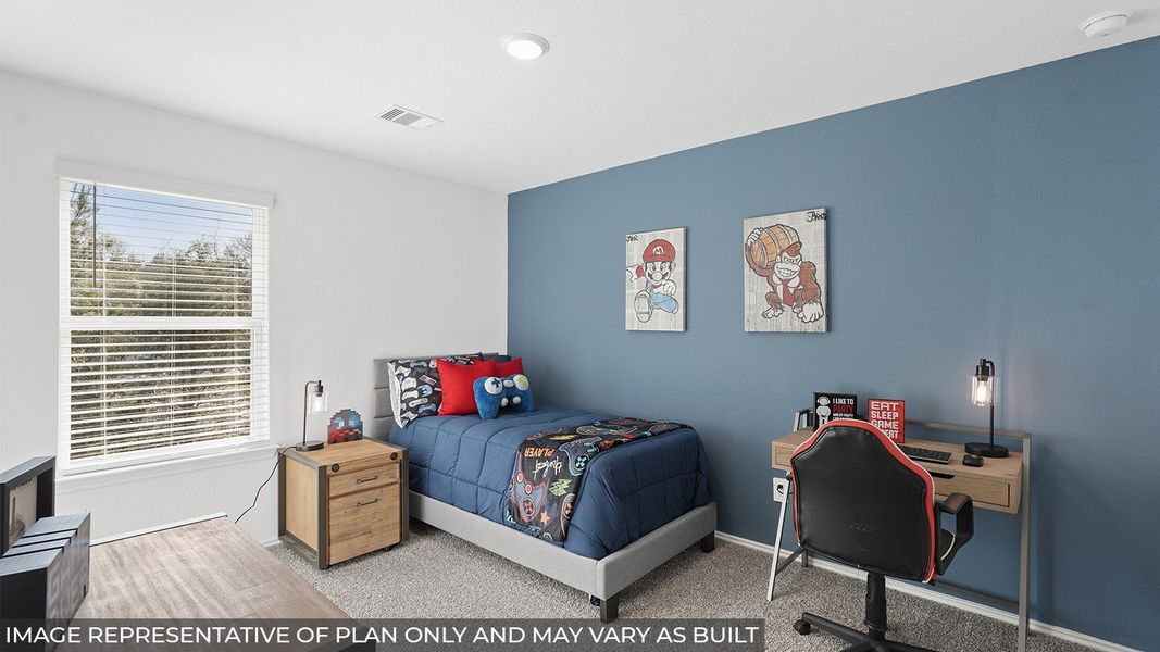 Furnished interior in a model home at East Williams Cove in Conroe (Image 11). Furnished interior in a model home at East Williams Cove in Conroe (Image 11).