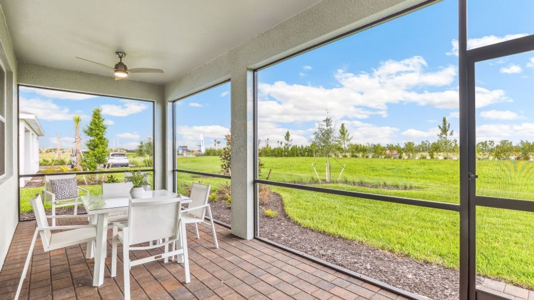 Furnished interior in a model home at Palmetto Landing at Babcock Ranch in Punta Gorda (Image 51).
