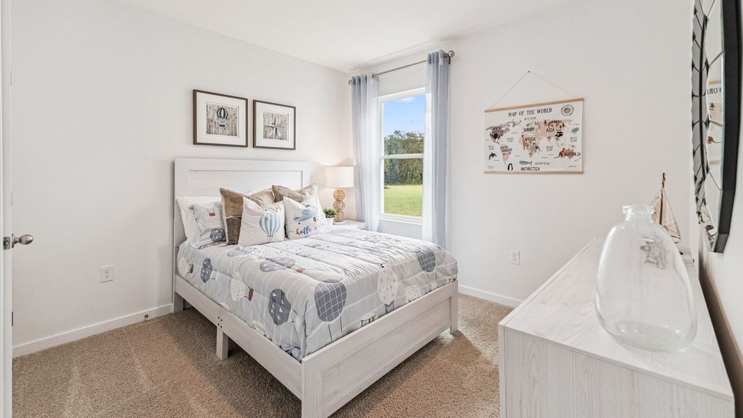 Furnished interior in a model home at Concorde in Sanford (Image 24).