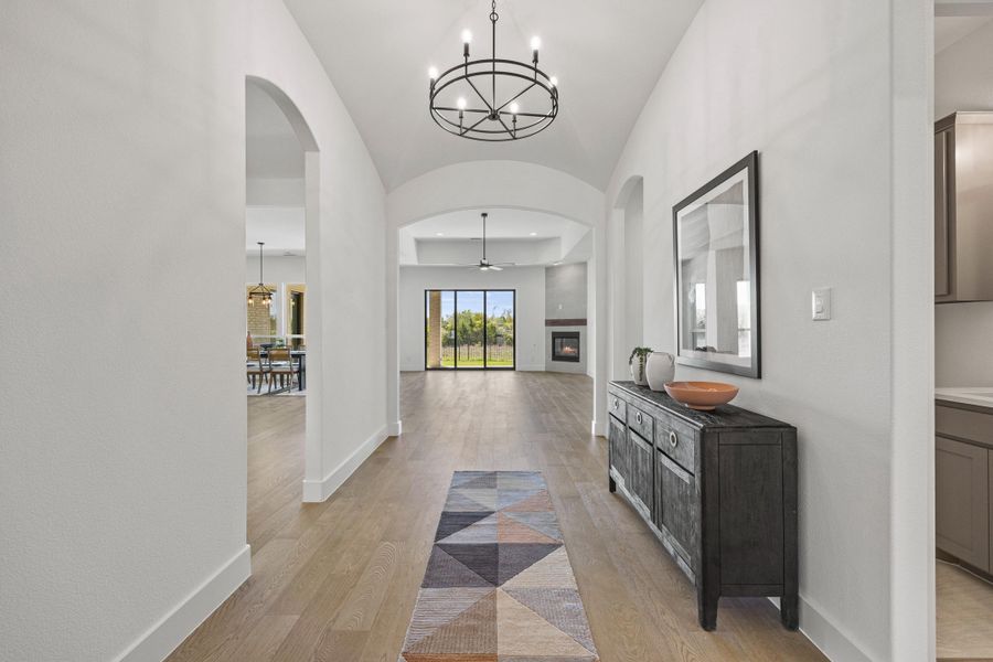 Furnished interior in a model home at Winding Creek in Rockwall (Image 5).