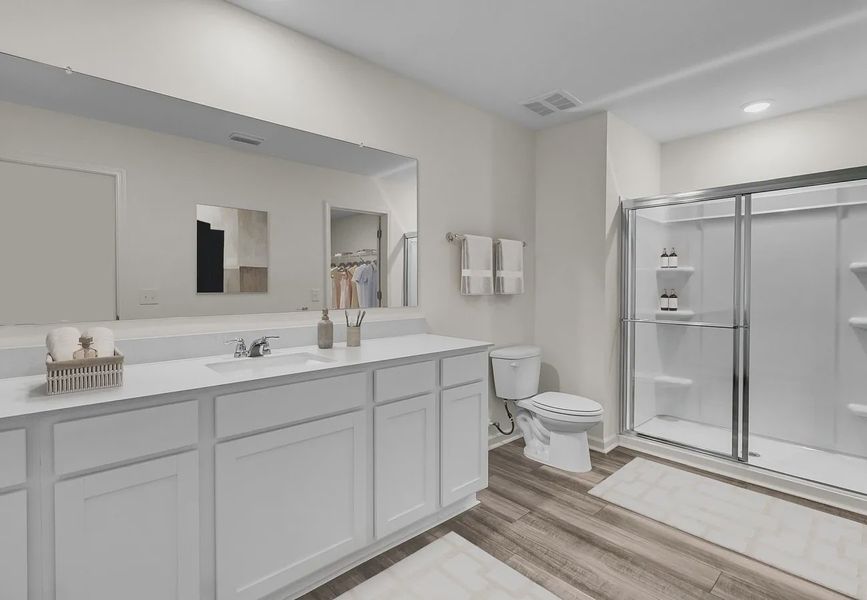 Furnished interior in a model home at Carmel East in Pflugerville (Image 7).