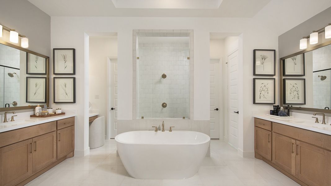 Furnished interior in a model home at Briarley 70' in Montgomery (Image 13). Furnished interior in a model home at Briarley 70' in Montgomery (Image 13).