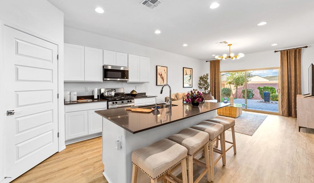 Furnished interior in a model home at Barnett Village in Marana (Image 5).