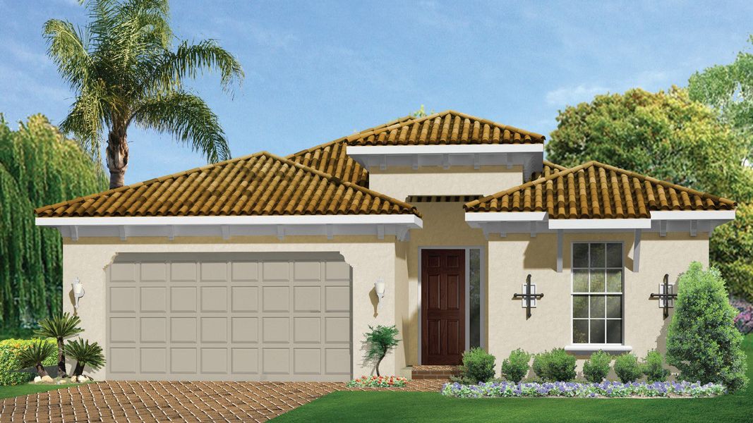 Front exterior of a home in the Magnolia Landing community, located in North Fort Myers, FL (Image 11). Front exterior of a home in the Magnolia Landing community, located in North Fort Myers, FL (Image 11).