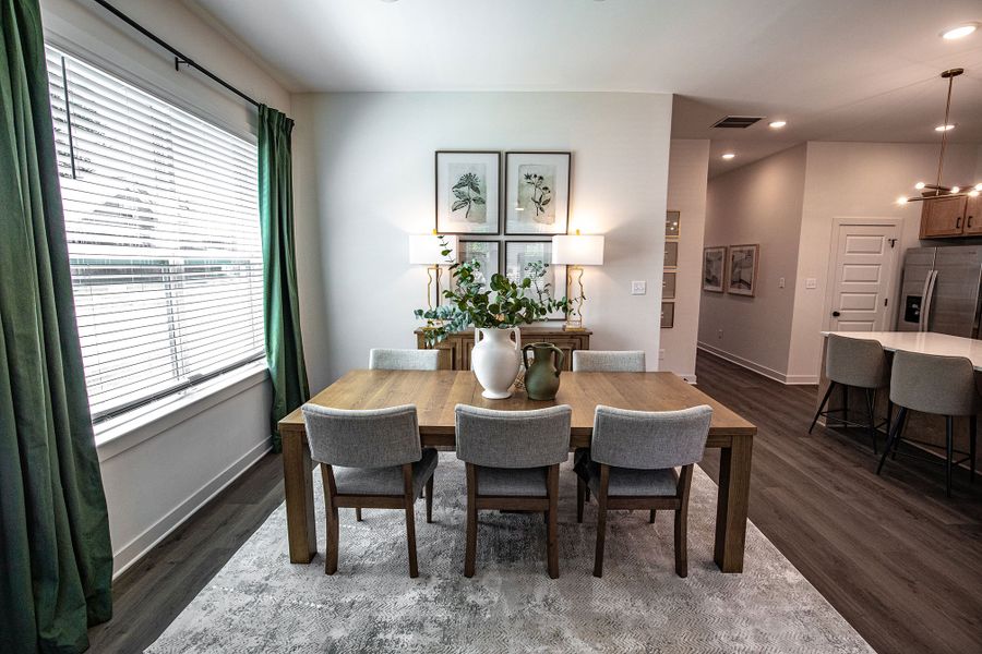 Furnished interior in a model home at Amherst in Cordova (Image 38).
