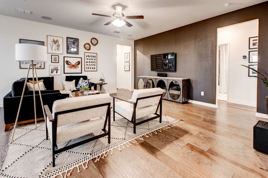 Furnished interior in a model home at Palmilla Springs in Fort Worth (Image 16).