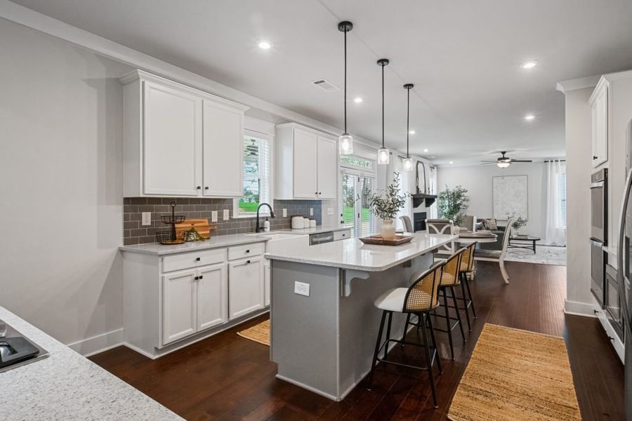 Furnished interior in a model home at Springside Reserve in Powder Springs (Image 8).