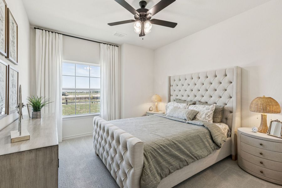 Furnished interior in a model home at Timberbrook in Justin (Image 27). Furnished interior in a model home at Timberbrook in Justin (Image 27).