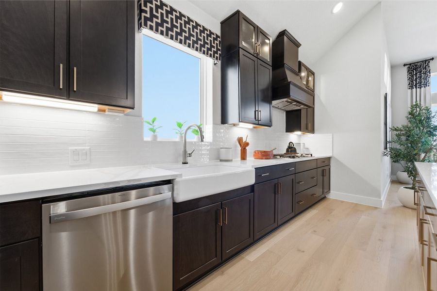 Furnished interior in a model home at Lariat in Liberty Hill (Image 29).