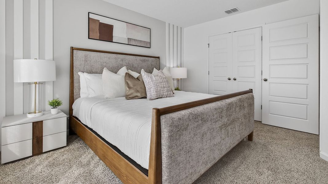 Furnished interior in a model home at Corsair in Middleburg (Image 26).