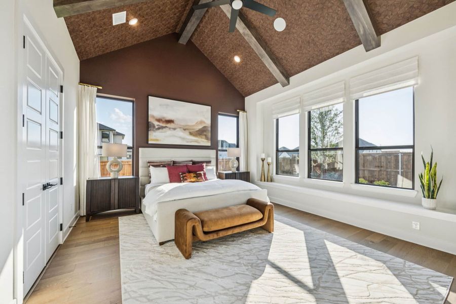 Furnished interior in a model home at The Grove Frisco in Frisco (Image 8).