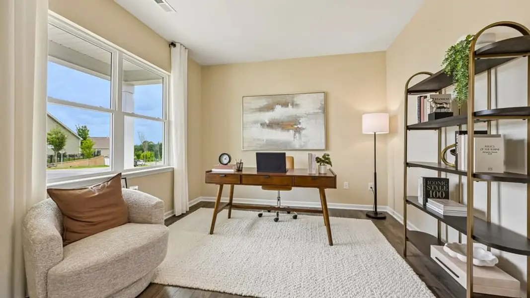 Furnished interior in a model home at Collins Ridge in Hillsborough (Image 38).