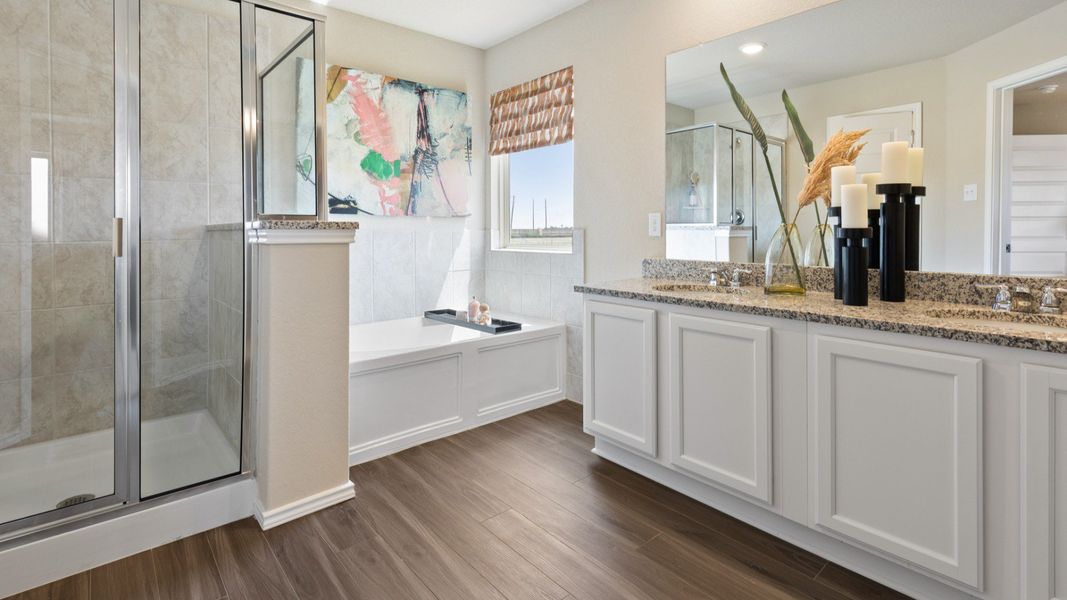 Swenson Heights Model Home Primary Bathroom