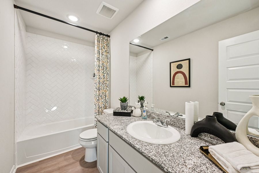 The Landing Model Home - Telluride - Secondary Bathroom Up