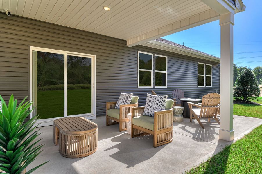 Patio perfect for outdoor entertaining