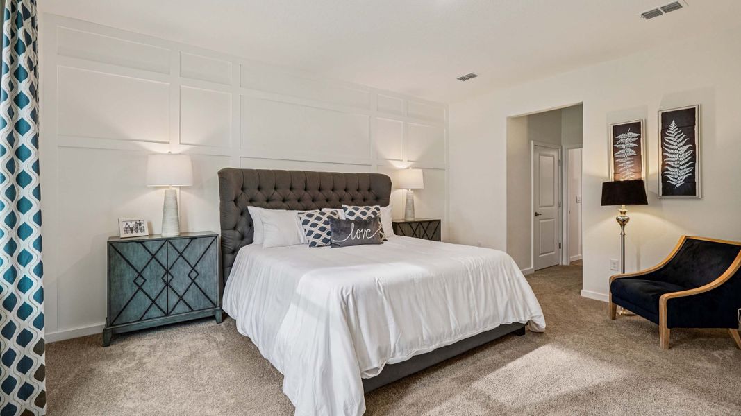 Furnished interior in a model home at Mockingbird Reserve at Winding Oaks in Ocala (Image 10).