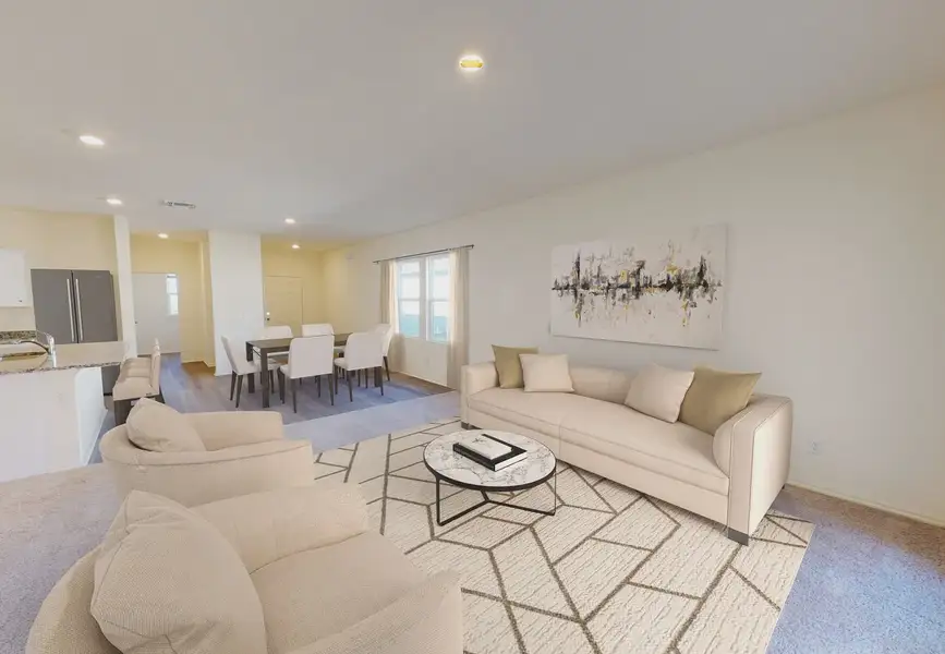 Furnished interior in a model home at Vista Walk in Dade City (Image 5).