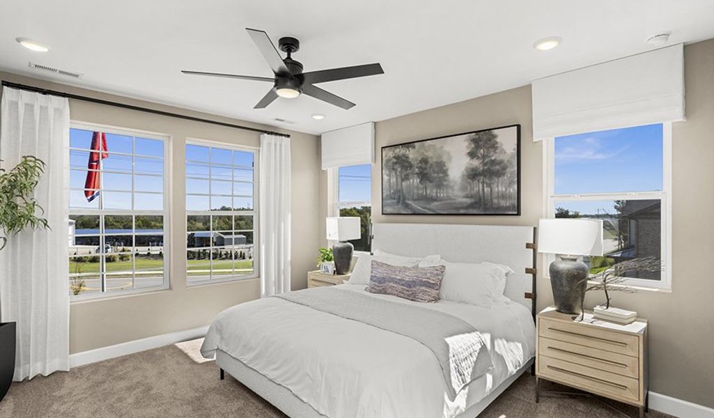 Furnished interior in a model home at The Towns at Lynwood Station in Mount Juliet (Image 27). Furnished interior in a model home at The Towns at Lynwood Station in Mount Juliet (Image 27).