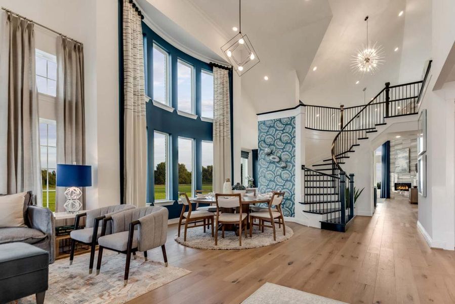 Furnished interior in a model home at Goodland in Prairie Ridge in Venus (Image 17).